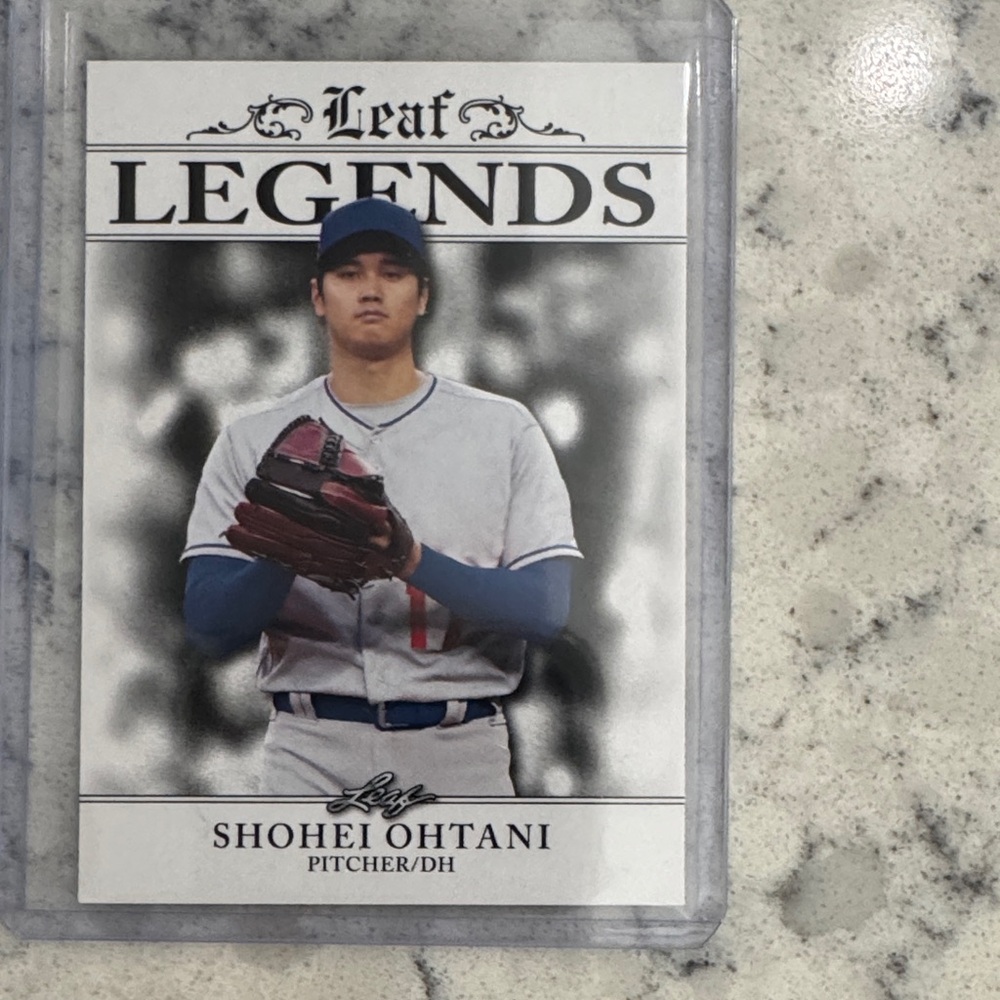 Leaf Legends Shohei Ohtani Baseball Card - White/Blue